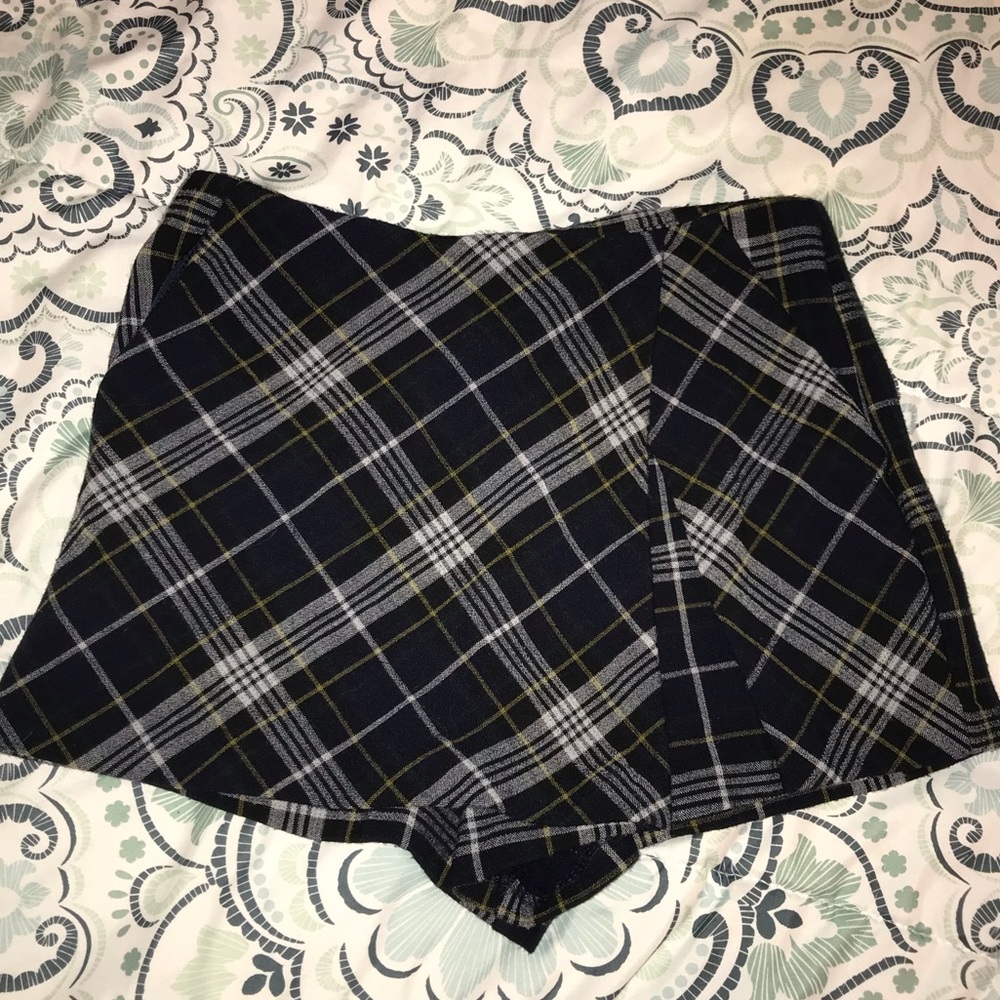 Plaid Skort